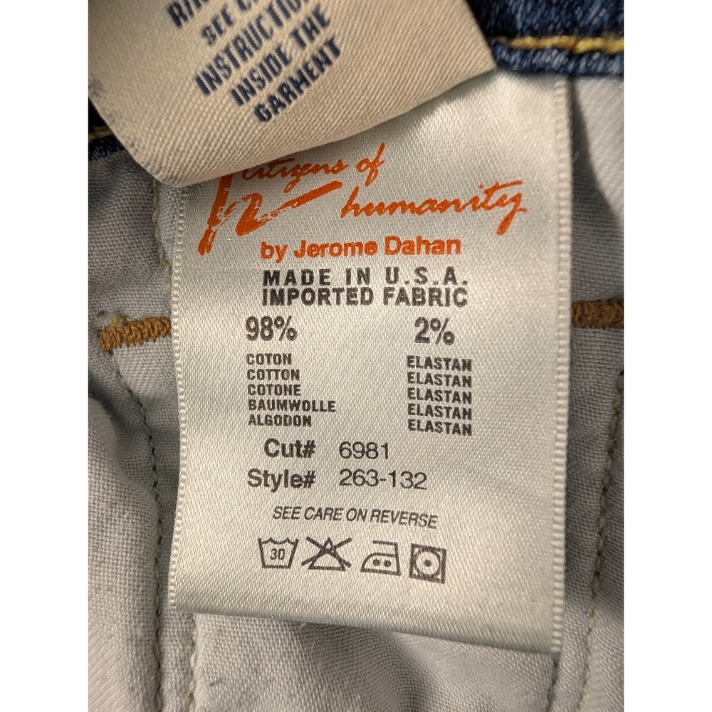 Citizens of Humanity Jeans Womens 27 Amber #263 Blue High Rise Bootcut 263-132 - Picture 12 of 14